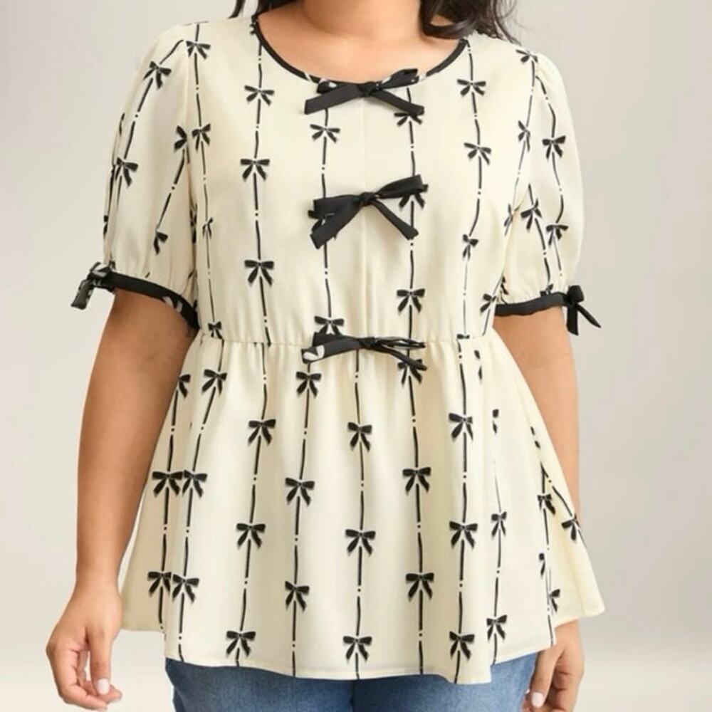 NWOT bloomchic coquette prob plus size women's blouse sz 18/20